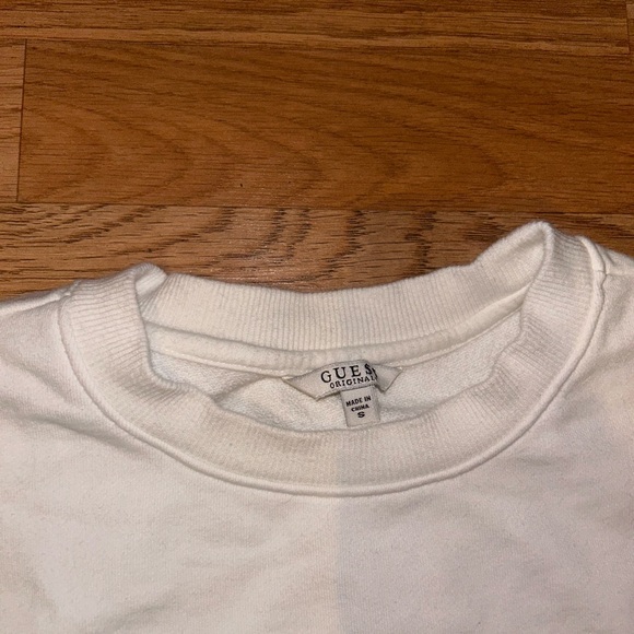 Guess Jeans X A$AP Rocky White / Blue Embroidered Crewneck Sweater Size Small - Picture 4 of 10